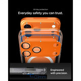 Spigen iPhone 17 Pro Kamerabeskytter Glas.tR EZ Fit Optik Pro XL Oransje