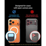 Spigen iPhone 17 Pro Kamerabeskytter Glas.tR EZ Fit Optik Pro XL Oransje
