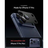 Spigen iPhone 17 Pro Kamerabeskytter Glas.tR EZ Fit Optik Pro XL Svart