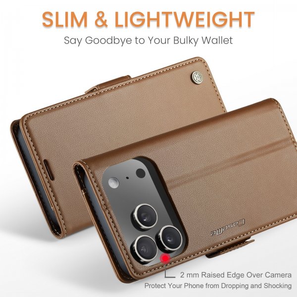 CaseMe iPhone 17 Pro Max Etui 023 Series Brun