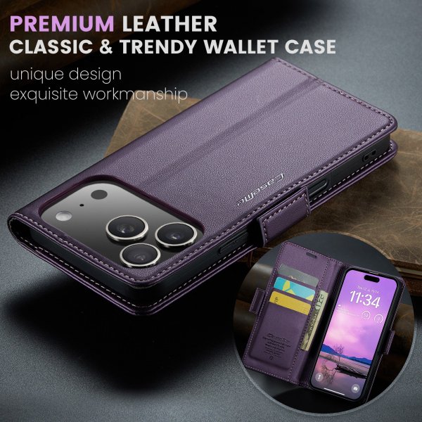 CaseMe iPhone 17 Pro Max Etui 023 Series Lilla