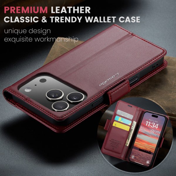 CaseMe iPhone 17 Pro Max Etui 023 Series Rød