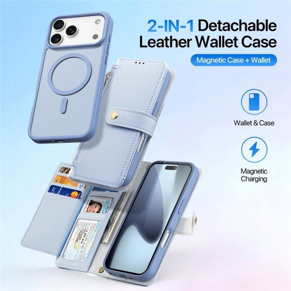 Dux Ducis iPhone 17 Pro Max Etui 2-in-1 Lawa Series MagSafe Blå