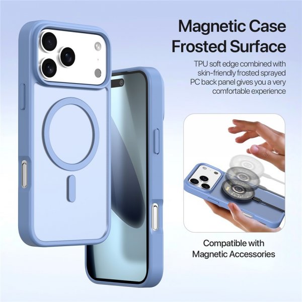 Dux Ducis iPhone 17 Pro Max Etui 2-in-1 Lawa Series MagSafe Blå