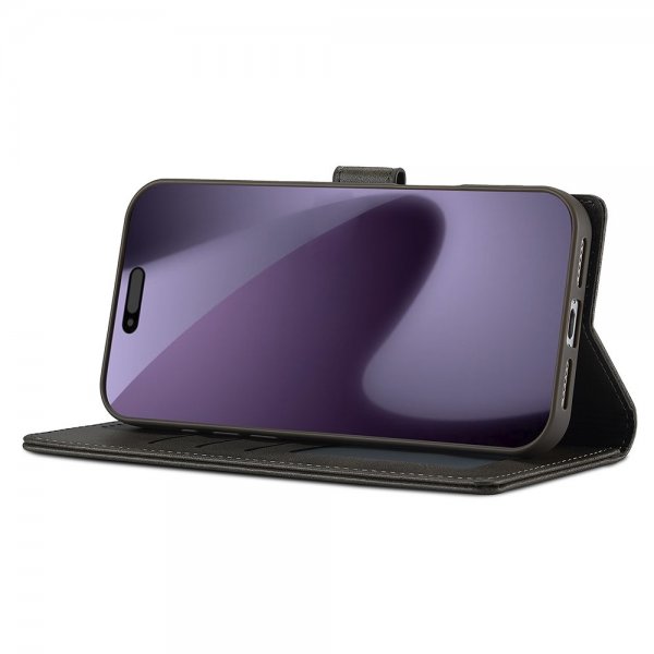 Lc.Imeeke iPhone 17 Pro Max Etui med Kortlomme stativfunksjon Grå