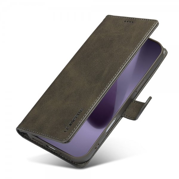Lc.Imeeke iPhone 17 Pro Max Etui med Kortlomme stativfunksjon Grå