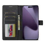 Lc.Imeeke iPhone 17 Pro Max Etui med Kortlomme stativfunksjon Svart
