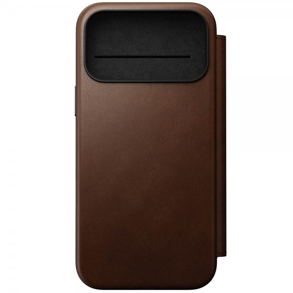Nomad iPhone 17 Pro Max Etui Modern Leather Folio Brun