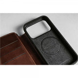 Nomad iPhone 17 Pro Max Etui Modern Leather Folio Horween Rustic Brown