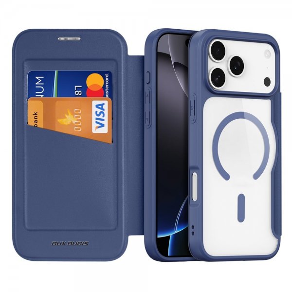 Dux Ducis iPhone 17 Pro Max Etui Skin X Pro Series MagSafe Blå