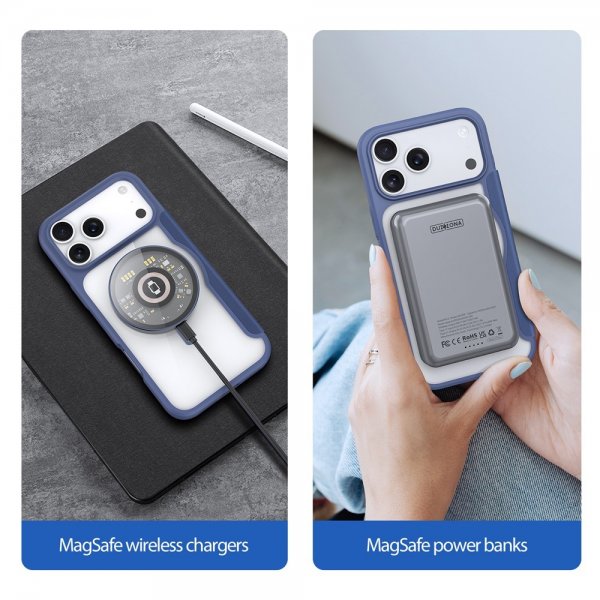 Dux Ducis iPhone 17 Pro Max Etui Skin X Pro Series MagSafe Blå