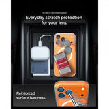 Spigen iPhone 17 Pro Max Kamerabeskytter Glas.tR EZ Fit Optik Pro XL Oransje