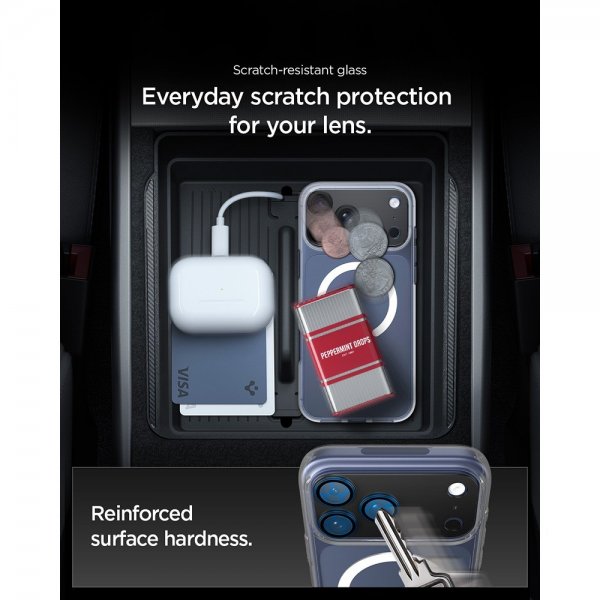 Spigen iPhone 17 Pro Max Kamerabeskytter Glas.tR EZ Fit Optik Pro XL Svart