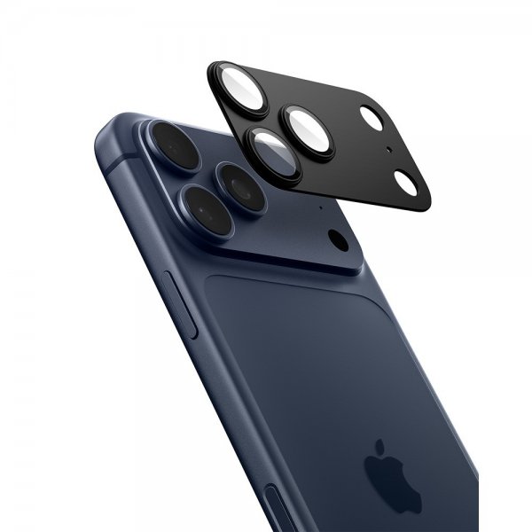 Spigen iPhone 17 Pro Max Kamerabeskytter Glas.tR EZ Fit Optik Pro XL Svart
