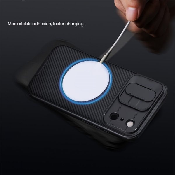 Nillkin iPhone 17 Pro Max Deksel CamShield Pro MagSafe Svart