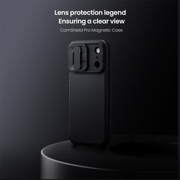 Nillkin iPhone 17 Pro Max Deksel CamShield Pro MagSafe Svart