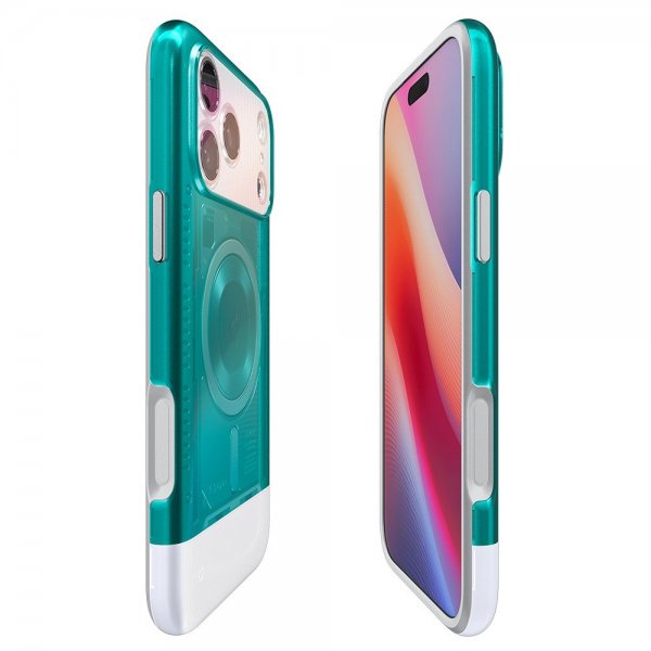 Spigen iPhone 17 Pro Max Deksel Classic C1 MagFit Bondi Blue