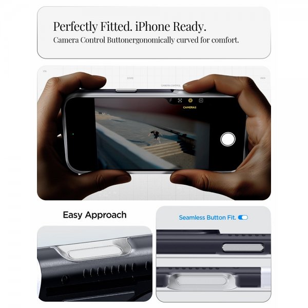 Spigen iPhone 17 Pro Max Deksel Classic C1 MagFit Graphite