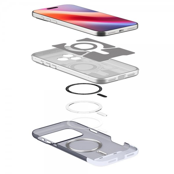 Spigen iPhone 17 Pro Max Deksel Classic C1 MagFit Graphite