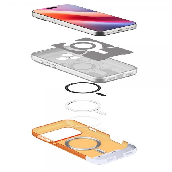 Spigen iPhone 17 Pro Max Deksel Classic C1 MagFit Tangerine