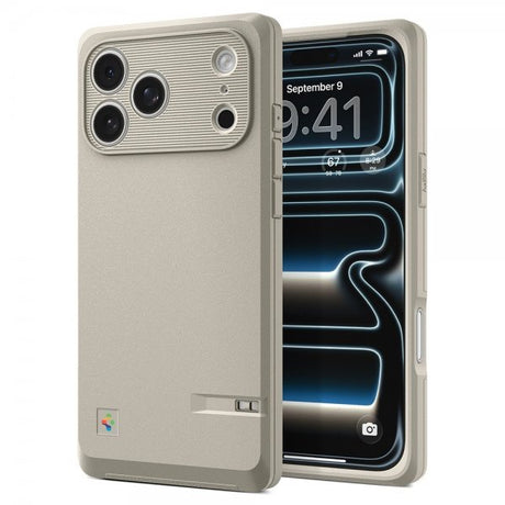 Spigen iPhone 17 Pro Max Deksel Classic LS MagFit Stone
