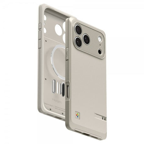 Spigen iPhone 17 Pro Max Deksel Classic LS MagFit Stone