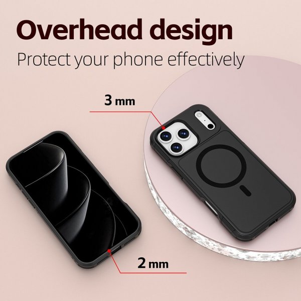 4smarts iPhone 17 Pro Max Deksel Defend Etui Ultimag Svart