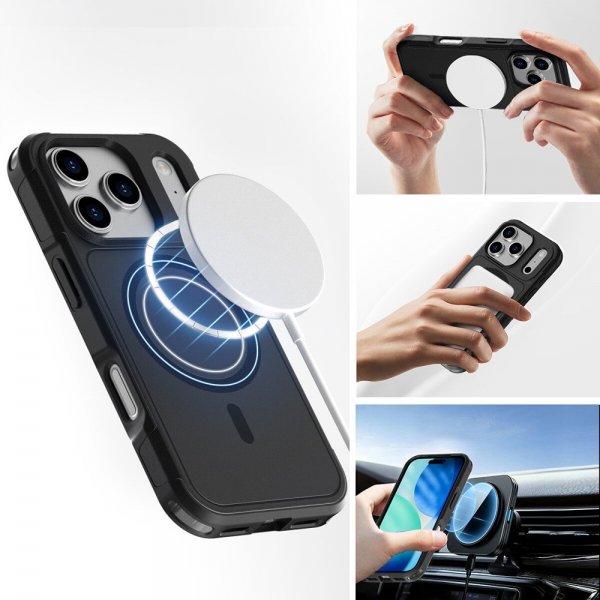 4smarts iPhone 17 Pro Max Deksel Defend Etui Ultimag Svart