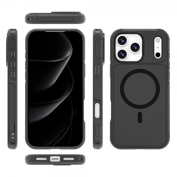 4smarts iPhone 17 Pro Max Deksel Defend Etui Ultimag Svart