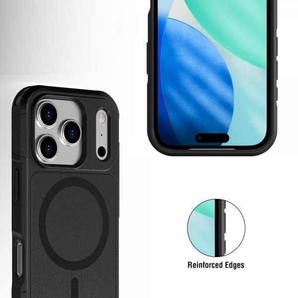 4smarts iPhone 17 Pro Max Deksel Defend Etui Ultimag Svart