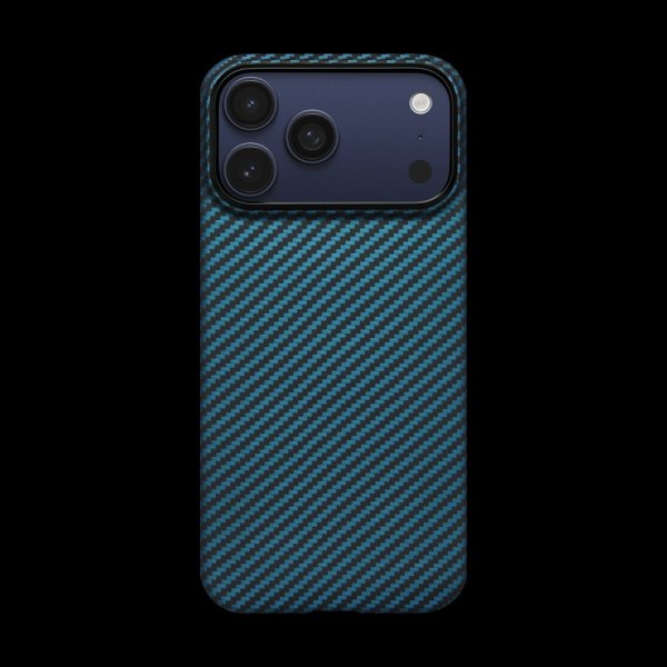 Pitaka iPhone 17 Pro Max Deksel Edge Black/Blue Twill