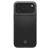Spigen iPhone 17 Pro Max Deksel Enzo Aramid T MagFit Svart Sølv
