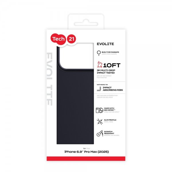 Tech21 iPhone 17 Pro Max Deksel EvoLite MagSafe Svart