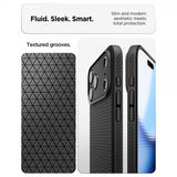 Spigen iPhone 17 Pro Max Deksel Liquid Air Matte Black
