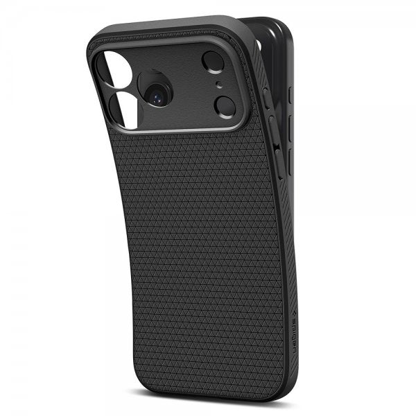 Spigen iPhone 17 Pro Max Deksel Liquid Air Matte Black