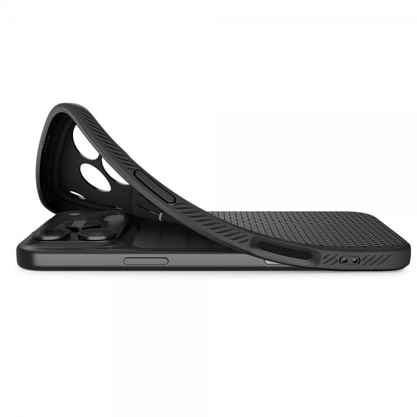 Spigen iPhone 17 Pro Max Deksel Liquid Air Matte Black