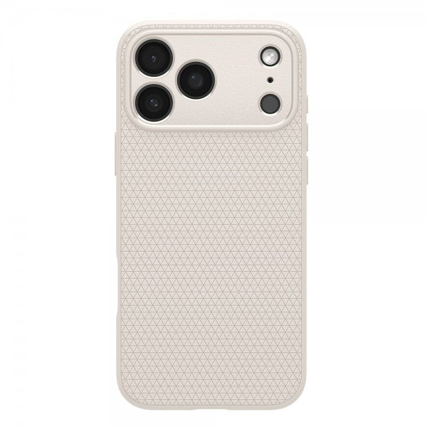 Spigen iPhone 17 Pro Max Deksel Liquid Air Natural Titanium