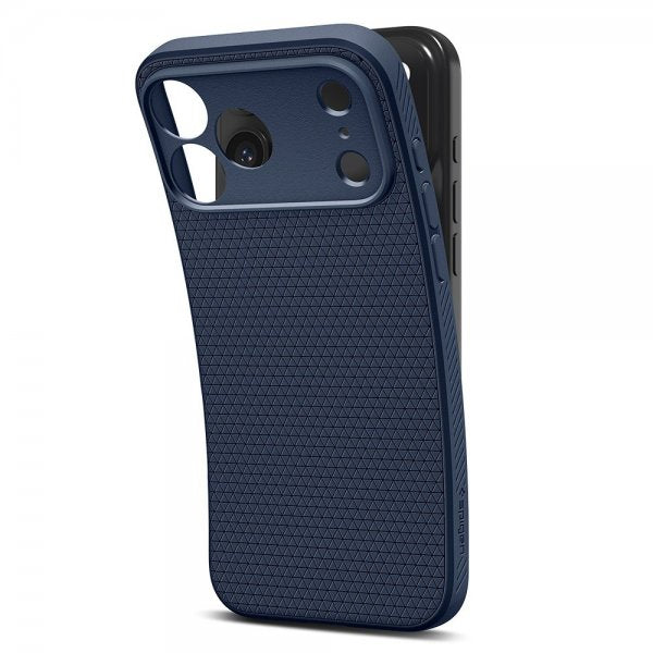 Spigen iPhone 17 Pro Max Deksel Liquid Air Navy Blue
