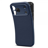 Spigen iPhone 17 Pro Max Deksel Liquid Air Navy Blue
