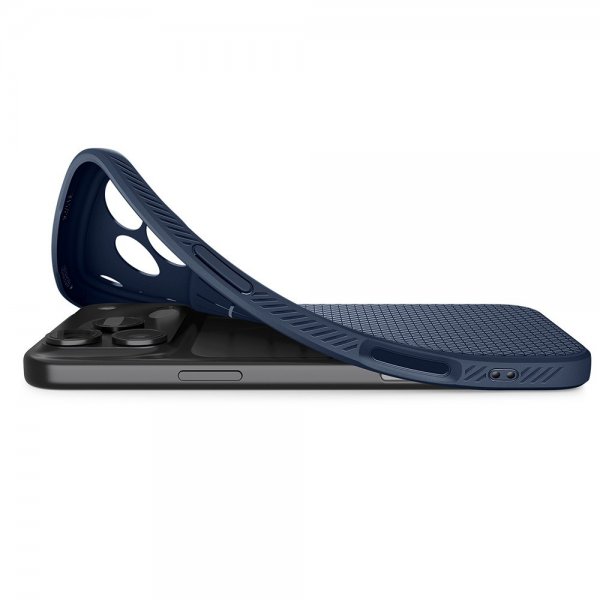 Spigen iPhone 17 Pro Max Deksel Liquid Air Navy Blue