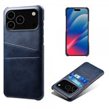 iPhone 17 Pro Max Deksel med To Kortlommer Blå