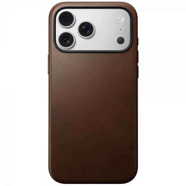 Nomad iPhone 17 Pro Max Deksel Modern Leather Case Brun