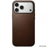 Nomad iPhone 17 Pro Max Deksel Modern Leather Case Brun