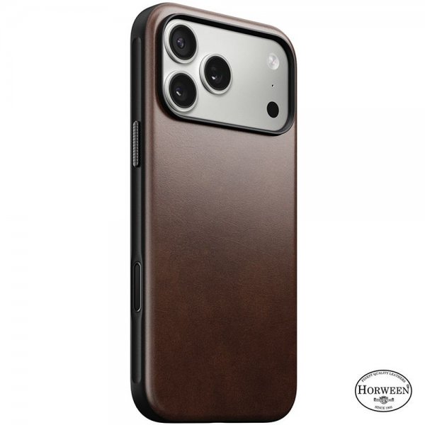Nomad iPhone 17 Pro Max Deksel Modern Leather Case Horween Rustic Brown