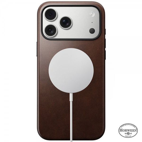 Nomad iPhone 17 Pro Max Deksel Modern Leather Case Horween Rustic Brown