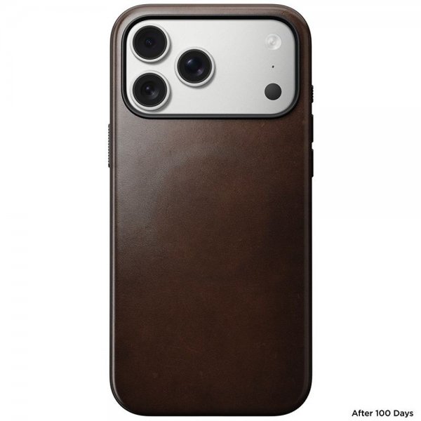 Nomad iPhone 17 Pro Max Deksel Modern Leather Case Horween Rustic Brown