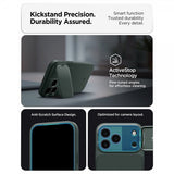 Spigen iPhone 17 Pro Max Deksel Optik Armor MagFit Abyss Green