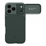 Spigen iPhone 17 Pro Max Deksel Optik Armor MagFit Abyss Green