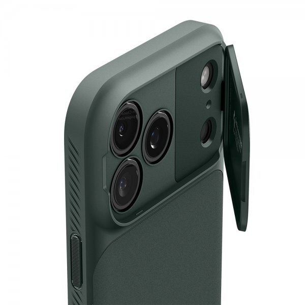 Spigen iPhone 17 Pro Max Deksel Optik Armor MagFit Abyss Green