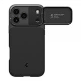 Spigen iPhone 17 Pro Max Deksel Optik Armor MagFit Svart
